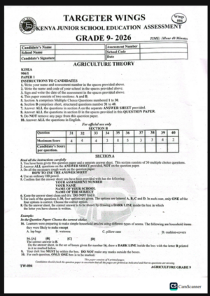 Targeter 004 Grade 9 2026